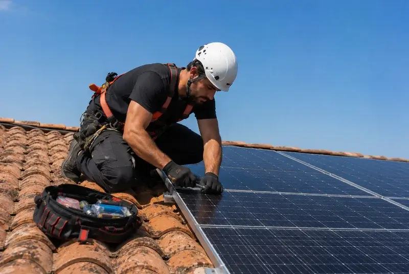 Maintenance et monitoring de panneaux solaires à la Garnache